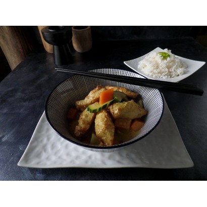 Poulet au curry jaune + riz