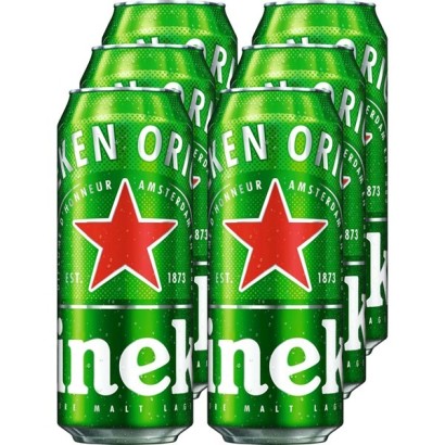 Heineken (5% vol. alc.) 50cl