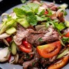 Small thai beef salad with eggplant