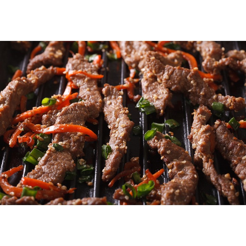 Crispy ground beef served with withe rice