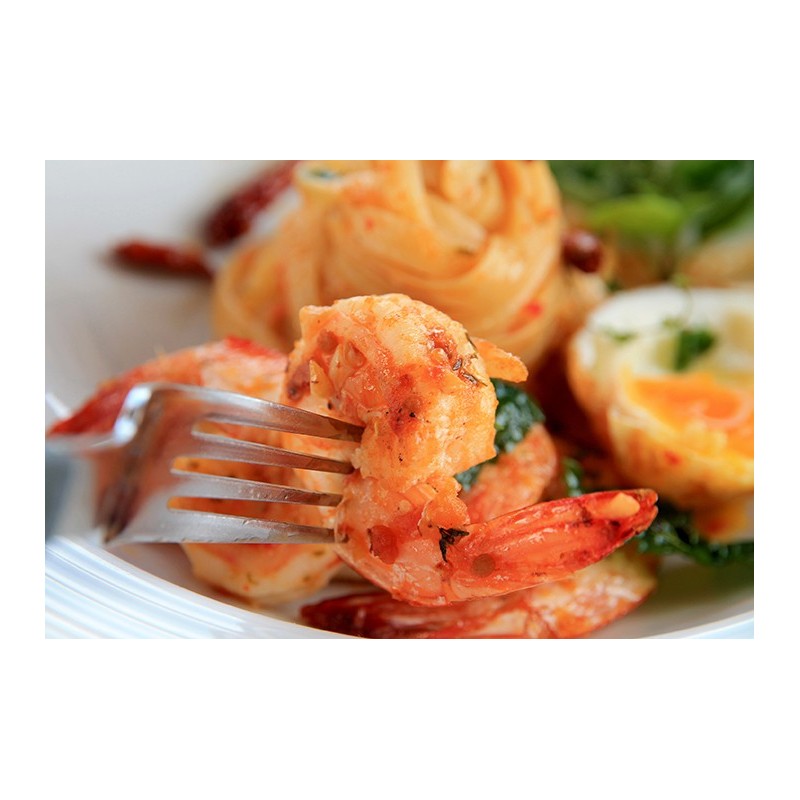 Basil Shrimp served with white rice