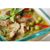 Stir-fried Duck with Green curry served with rice