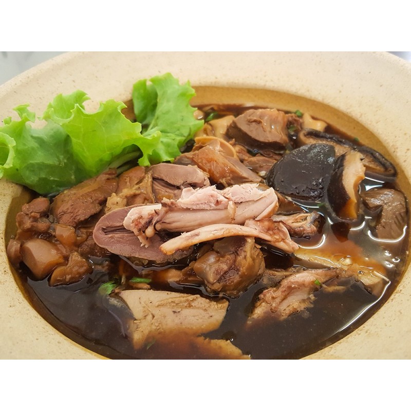 Stir-fried Duck with Black curry served with rice