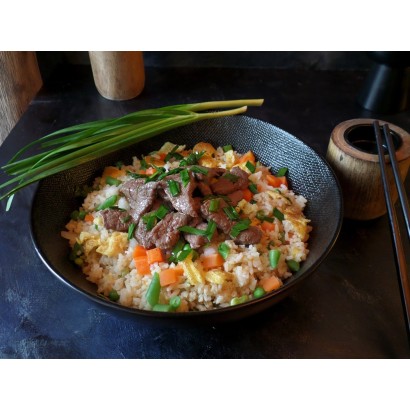 Fried rice with beef